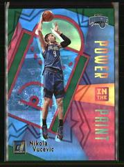 Nikola Vucevic [Green Flood] Basketball Cards 2020 Donruss Power in the Paint Prices