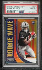Henry Ruggs III [Gold] #RW5 Football Cards 2020 Panini Playoff Rookie Wave Prices
