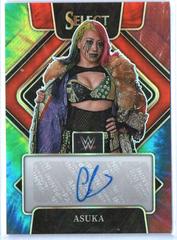 Asuka [Tie Dye Prizm] Wrestling Cards 2022 Panini Select WWE Signatures Prices