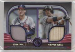 John Smoltz, Chipper Jones [Purple] Baseball Cards 2022 Topps Tribute Dual Relics 2 Prices