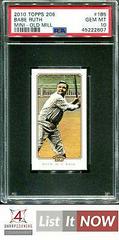 Babe Ruth [Mini Old Mill] Baseball Cards 2010 Topps 206 Prices