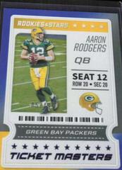 Aaron Rodgers [True Blue] #2 Football Cards 2020 Panini Rookies & Stars Ticket Masters Prices