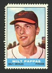 Milt Pappas Baseball Cards 1964 Bazooka Stamps Prices