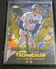 Freddie Freeman [Gold] Baseball Cards 2023 Topps Chrome in Technicolor Prices