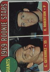Giants Rookies [Cesar Gutierrez, Rich Robertson] #16 Baseball Cards 1969 Topps Prices