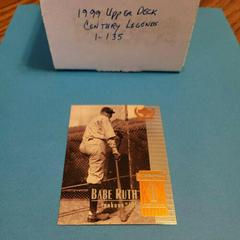 Babe Ruth #1 Baseball Cards 1999 Upper Deck Century Legends Prices