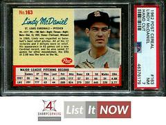 Lindy McDaniel [Hand Cut] #163 Baseball Cards 1962 Post Cereal Prices