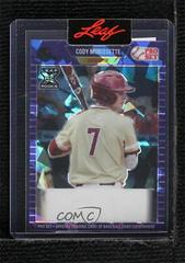 Cody Morissette Baseball Cards 2021 Pro Set Autographs Prices