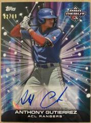 Anthony Gutierrez Baseball Cards 2023 Topps Pro Debut Future Cornerstones Autographs Prices