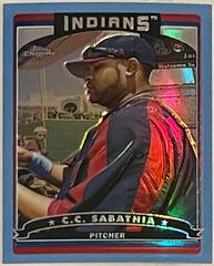 C. C. Sabathia [Blue Refractor] Baseball Cards 2006 Topps Chrome Prices