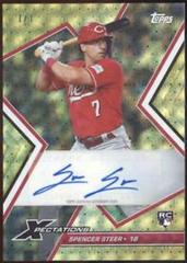 Spencer Steer [Motherboard Gold] Baseball Cards 2023 Topps Xpectations Autographs Prices