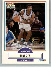 Marcus Liberty Basketball Cards 1990 Fleer Update Prices