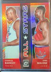 Charles Barkley, Karl Malone [Red] #14 Basketball Cards 2021 Panini Donruss Optic All Stars Prices
