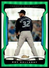 Roy Halladay [Green Refractor] #105 Baseball Cards 2009 Finest Prices