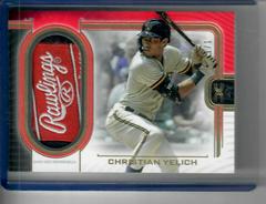 Christian Yelich [MPH Red] #DHC-CY Baseball Cards 2023 Topps Definitive Helmet Collection Prices