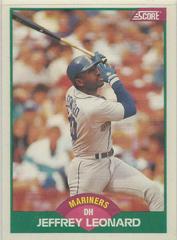 Jeffrey Leonard #7T Baseball Cards 1989 Score Traded Prices