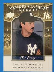 Ron Guidry Baseball Cards 2008 Upper Deck Yankee Stadium Legacy 1980's Prices