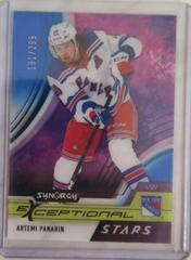 Artemi Panarin [Blue] Hockey Cards 2021 Upper Deck Synergy Exceptional Stars Prices