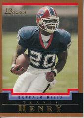 Travis Henry [Gold] Football Cards 2004 Bowman Prices