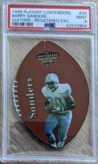Barry Sanders [Registered Exchange] Football Cards 1998 Playoff Contenders Leather Prices
