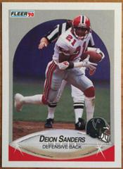 Deion Sanders 1990 Fleer Series Mint Card #454