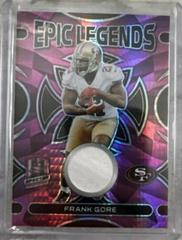 Frank Gore [Pink Neon] #15 Football Cards 2023 Panini Spectra Epic Legends Materials Prices
