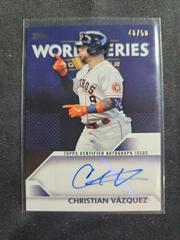 Christian Vazquez #WCA-CV Baseball Cards 2023 Topps World Series Champion Autograph Prices