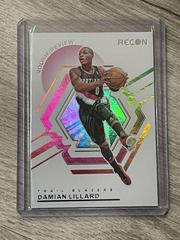 Damian Lillard #4 Basketball Cards 2023 Panini Recon Rookie Review Prices
