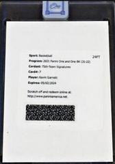 Kevin Garnett #75-KGN Basketball Cards 2021 Panini One and One 75th Team Signatures Prices