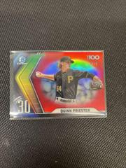 Quinn Priester [Red] #BTP-30 Baseball Cards 2022 Bowman Scouts' Top 100 Prices