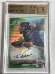 Tomas Nido [Green Refractor] #CPA-TN Baseball Cards 2017 Bowman Chrome Prospects Autographs Prices