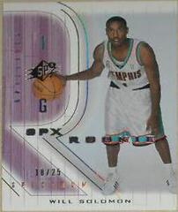 Will Solomon #132 Basketball Cards 2001 Spx Prices