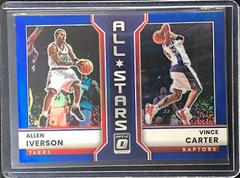 Allen Iverson, Vince Carter [Blue] #19 Basketball Cards 2022 Panini Donruss Optic All Stars Prices