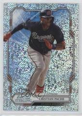 Cristian Pache [Speckle Refractor] Baseball Cards 2019 Bowman Sterling Prices