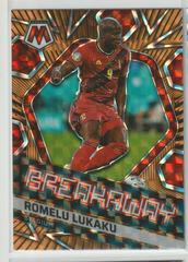 Romelu Lukaku [Orange Fluorescent] Soccer Cards 2021 Panini Mosaic Road to FIFA World Cup Breakaway Prices