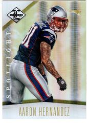Aaron Hernandez [Gold Spotlight] #57 Football Cards 2012 Panini Limited Prices