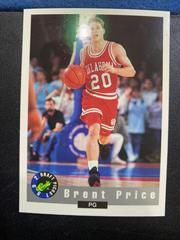 Brent Price #75 Basketball Cards 1992 Classic Draft Picks Prices