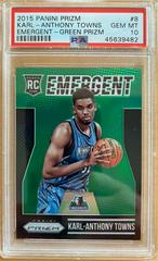 Karl Anthony Towns [Green Prizm] Basketball Cards 2015 Panini Prizm Emergent Prices
