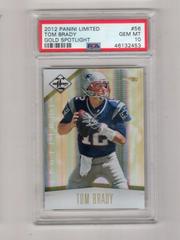 Tom Brady [Gold Spotlight] #56 Football Cards 2012 Panini Limited Prices