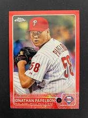 Jonathan Papelbon [Red Refractor] #147 Baseball Cards 2015 Topps Chrome Prices