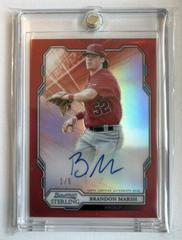 Brandon Lowe [Red Refractor] Baseball Cards 2019 Bowman Sterling Rookie Autographs Prices