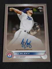 A. J. Alexy #RA-AJA Baseball Cards 2022 Topps Chrome Rookie Autographs Prices