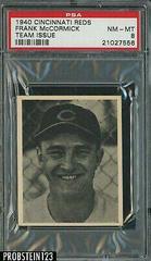 Frank McCormick Baseball Cards 1940 Cincinnati Reds Team Issue Prices