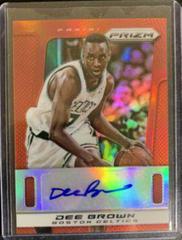 Dee Brown [Red Prizm] Basketball Cards 2013 Panini Prizm Autograph Prices