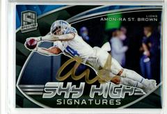 Amon Ra St. Brown #SKS-AST Football Cards 2022 Panini Spectra Sky High Signatures Prices