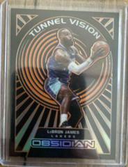 LeBron James [Orange] Basketball Cards 2021 Panini Obsidian Tunnel Vision Prices