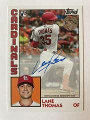 Lane Thomas #LT Baseball Cards 2019 Topps Update 1984 Baseball Autographs Prices