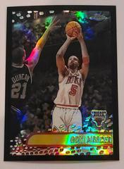 Ron Mercer [Black Refractor] Basketball Cards 2001 Topps Chrome Prices