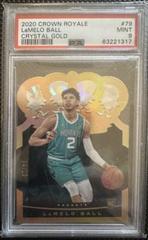 LaMelo Ball [Crystal Gold] #79 Basketball Cards 2020 Panini Crown Royale Prices
