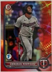 Emmanuel Rodriguez [Red] #BD-93 Baseball Cards 2022 Bowman Draft 1st Edition Prices